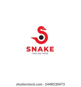 S Letter Snake Logo Shape Logo Design