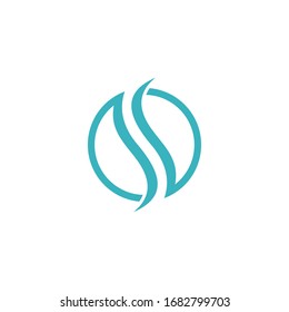 S Letter Spine Logo Vector 