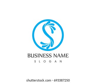 S Letter Splash Logo Design