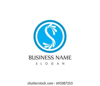 S Letter Splash Logo Design