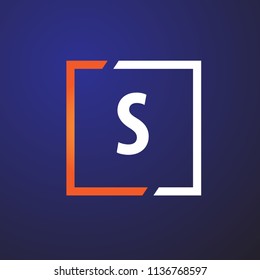 S Letter Square Logo