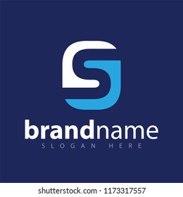 s letter square logo icon vector template