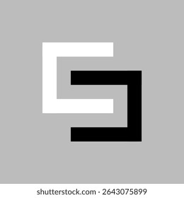 S LETTER SQUARE LOGO SIMPLE