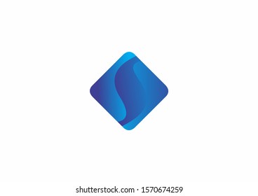 S letter in square vector logo design concept. Modern company logo design template.