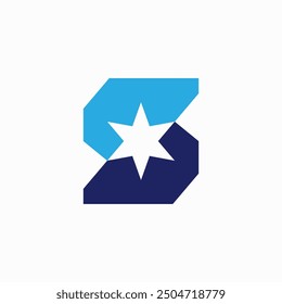 s letter star logo vector icon illustration	