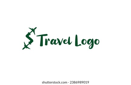 S letter success travel company logo. Airline business travel logo design with letter s. Speed travel vector logo template