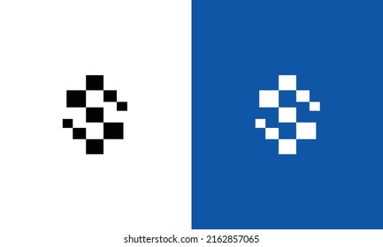 S letter tech logo design
