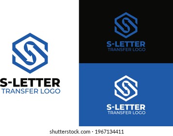 S Letter Transfer Logo Design S Letter Logo Mark