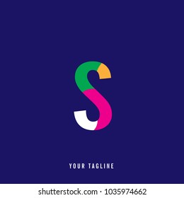 S letter vector illustration. S logo