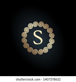 S LETTER VECTOR LOGO APHABET ICON