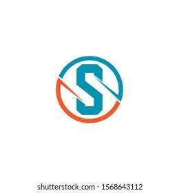 S letter vector logo design