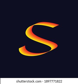 S-Buchstabe Symbol für das Design des Vektorlogos Symbol für modernes, einzigartiges Design