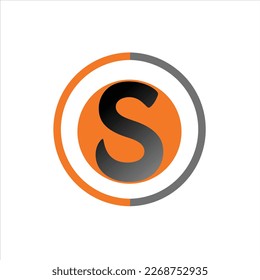 S letter vector logo design font icon symbol