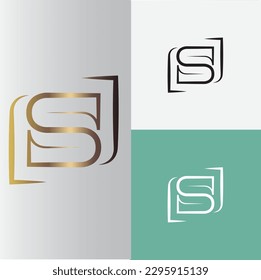 S letter vector logo design. simple, luxury and elegant concept