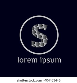 S letter vector logo. Luxury vintage letter S.