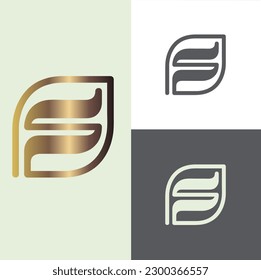 S letter vector logo template. Clear, simple and beauty design. Company logo template