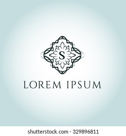 S letter vector logo template (sign, symbol, emblem, ornament)