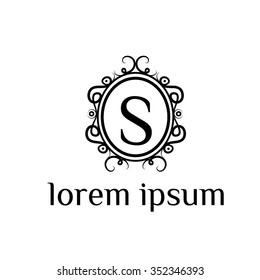 S-Buchstaben-Vorlage für das Vektorlogo (Zeichen, Symbol, Emblem, Ornament)