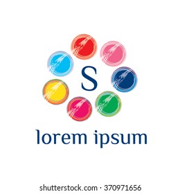 S letter vector logo template (sign, symbol, emblem, ornament)