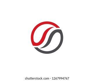 S letter wave logo template