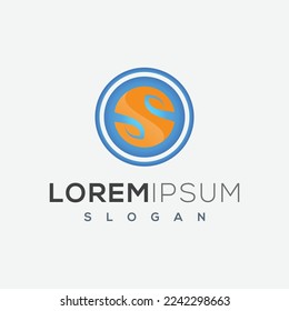s letter web logo icon