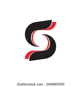 S letter with wing logo design vector