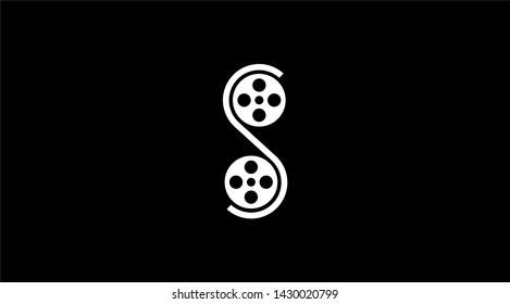 S lettering film logo.  Movies logo 