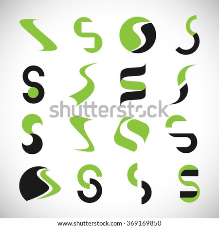 S Lettering - Isolated On Gray Background - Vector Illustration, Graphic Design, Editable For Your Design