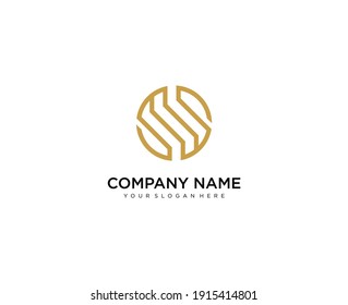 Diseño del logotipo de letras S. Símbolo monocromático creativo mínimo. Diseño universal elegante de señalización vectorial. Tipo de logotipo de empresa premium. Símbolo gráfico del alfabeto para la identidad empresarial de la empresa