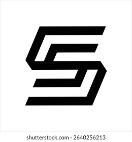 S lettermark logo design template