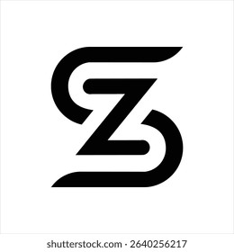 S lettermark logo design template