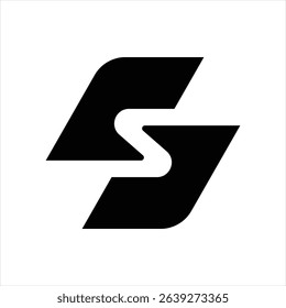 S lettermark logo template design vector