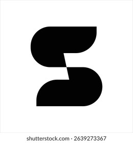 S lettermark logo template design vector