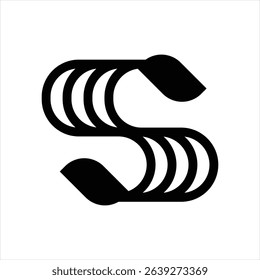 S lettermark logo template design vector