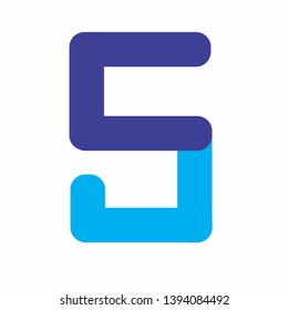 S letters creative logo and icon for company