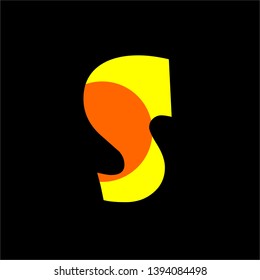 S letters creative logo and icon for company