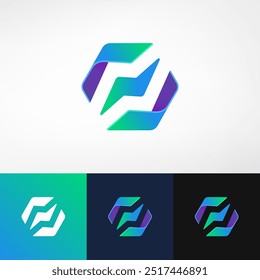 El logotipo "S Lightning Hexagonal" presenta un monograma elegante y moderno con un gradiente llamativo. La forma hexagonal enmarca una 'S' dinámica con Elementos relámpago, lo que sugiere energía e innovación.