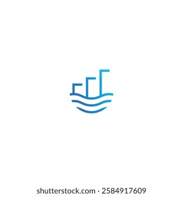 S line logo illusion vector technology