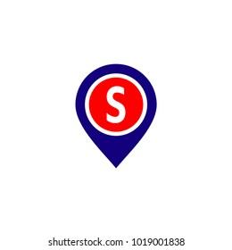 s location icon vector illustration