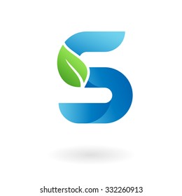 s logo abstract business template label leaf corporate identity letter s letter business logo design template abstract vector elements for corporate identity emblem label or icon of eco friendly compa