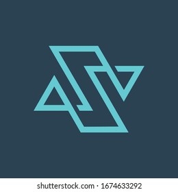 S logo abstract simple , minimalist and clear