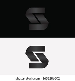 S Logo Black Design Stock Vector (Royalty Free) 1652286802 | Shutterstock