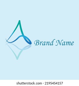 A and S logo with blue gradient color