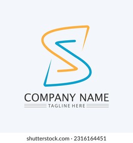 S logo and Business corporate S letter logo design vector