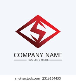 S logo and Business corporate S letter logo design vector