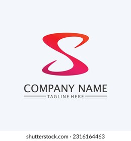 S logo and Business corporate S letter logo design vector