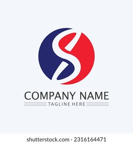 S logo and Business corporate S letter logo design vector