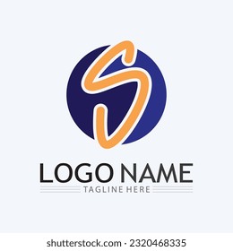 S logo and Business corporate S letter logo design vector