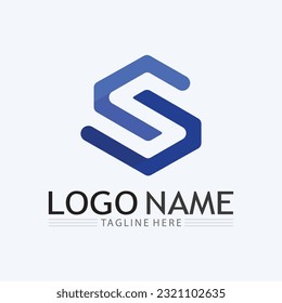 S logo and Business corporate S letter logo design vector