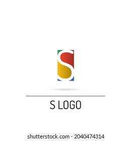 S Logo Colorful Gradient with light shadow